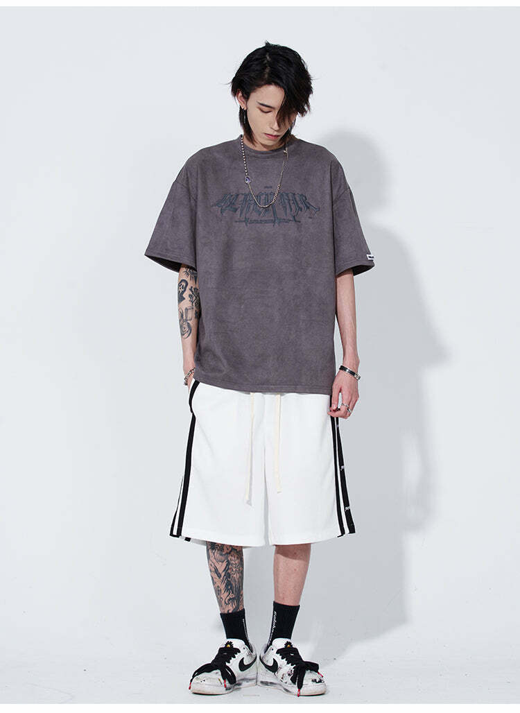 Black Air 'Search and Destroy' Tee - Y2K Grunge, 90s Fashion, Retro Style, Gothic Y2K Outfit