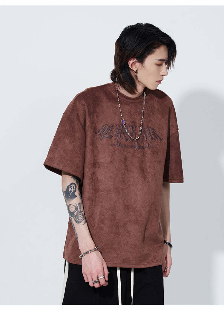 Black Air 'Search and Destroy' Tee - Y2K Grunge, 90s Fashion, Retro Style, Gothic Y2K Outfit