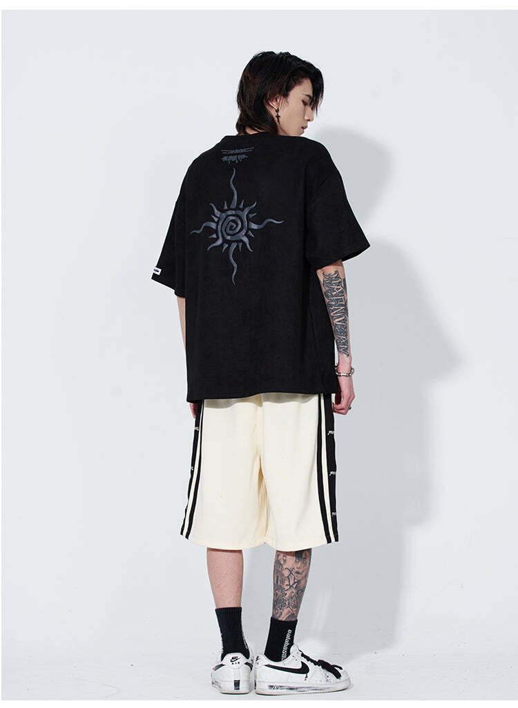 Black Air 'Search and Destroy' Tee - Y2K Grunge, 90s Fashion, Retro Style, Gothic Y2K Outfit
