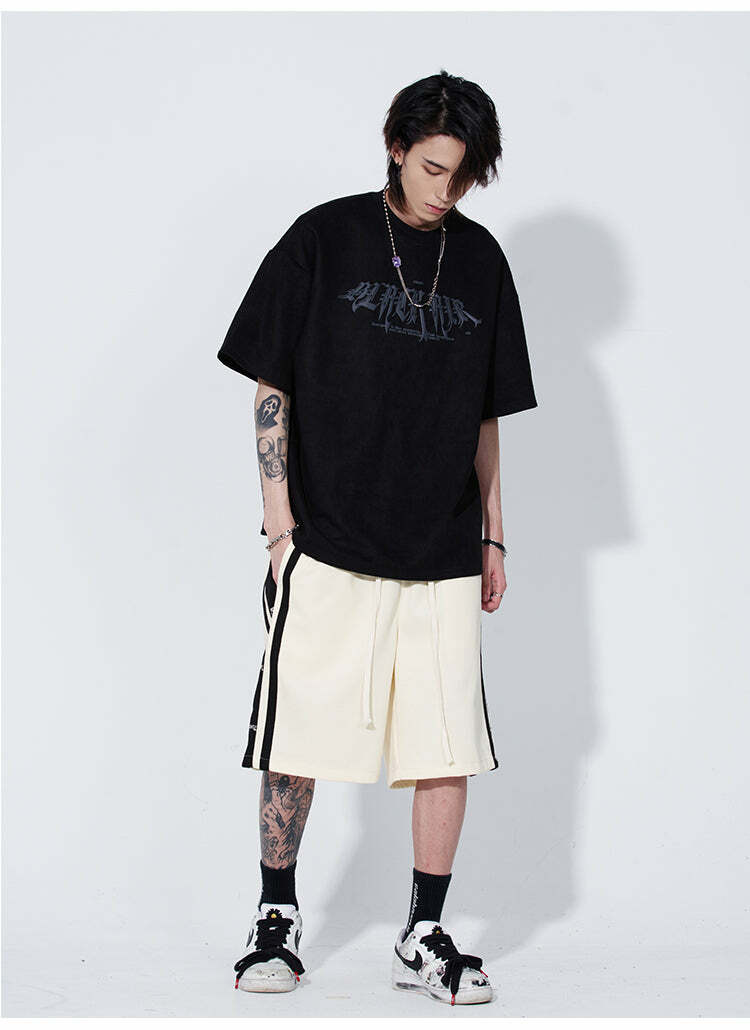 Black Air 'Search and Destroy' Tee - Y2K Grunge, 90s Fashion, Retro Style, Gothic Y2K Outfit