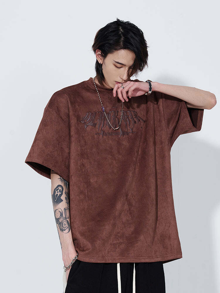 Black Air 'Search and Destroy' Tee - Y2K Grunge, 90s Fashion, Retro Style, Gothic Y2K Outfit