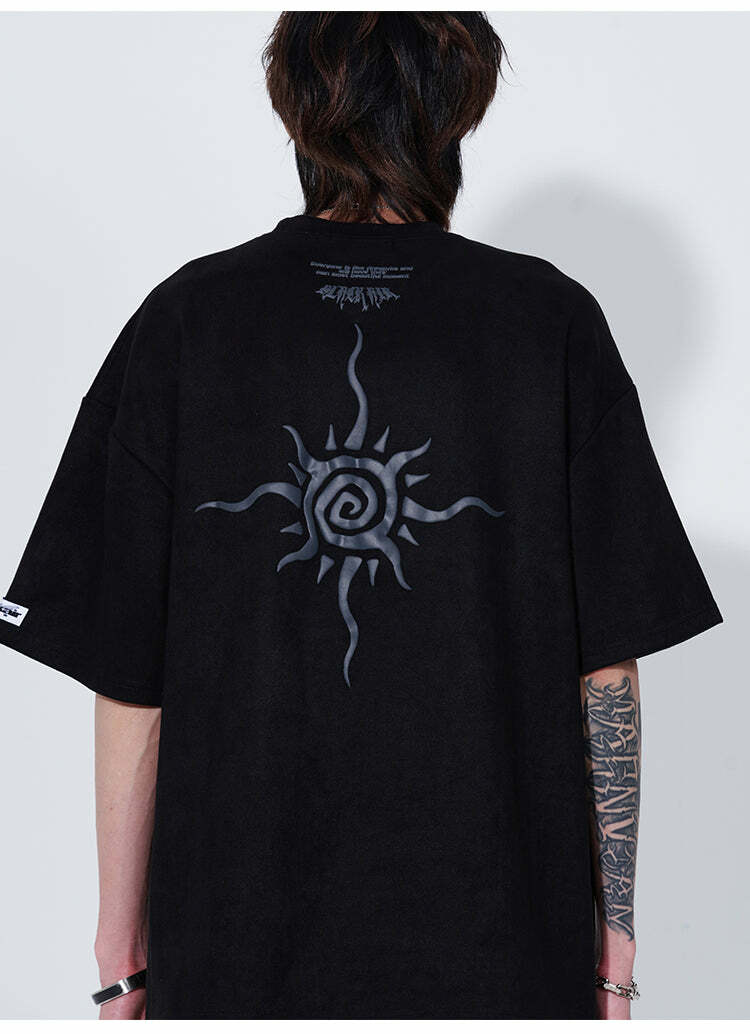 Black Air 'Search and Destroy' Tee - Y2K Grunge, 90s Fashion, Retro Style, Gothic Y2K Outfit