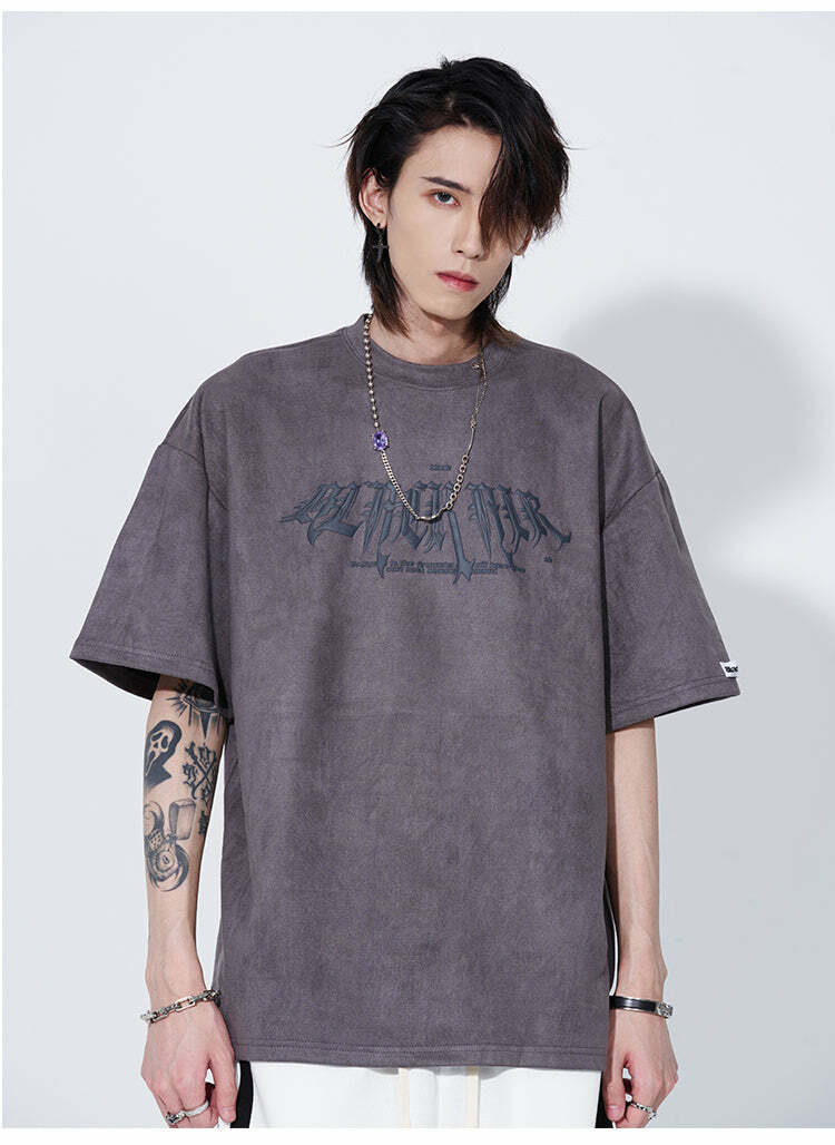 Black Air 'Search and Destroy' Tee - Y2K Grunge, 90s Fashion, Retro Style, Gothic Y2K Outfit