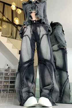 Black Baggy Jeans Y2K - Retro 90s Grunge, Y2K Summer Outfits, Y2K Club & Party Fashion