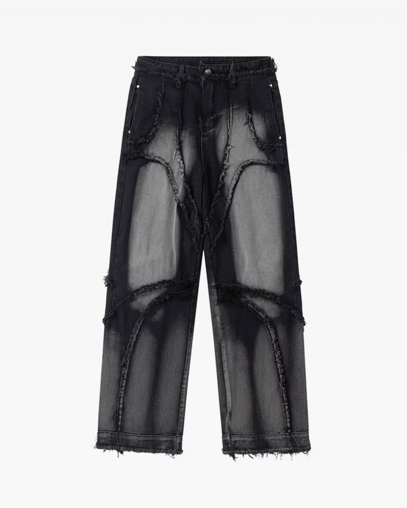 Black Baggy Jeans Y2K - Retro 90s Grunge, Y2K Summer Outfits, Y2K Club & Party Fashion
