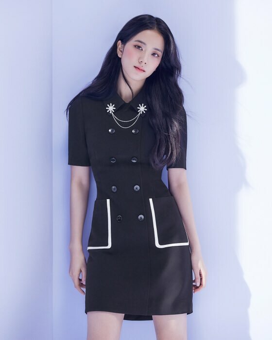 Black Blackpink Jisoo-Inspired Slim Suit Dress - Y2K Summer, 90s Fashion, Grunge, Retro Style