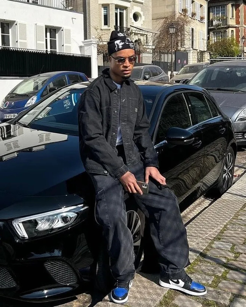 Black Y2K Beanie - Retro 90s Grunge, Y2K Fashion, Summer Outfits, and Hip Hop Style