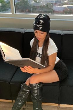 Black Y2K Beanie - Retro 90s Grunge, Y2K Fashion, Summer Outfits, and Hip Hop Style
