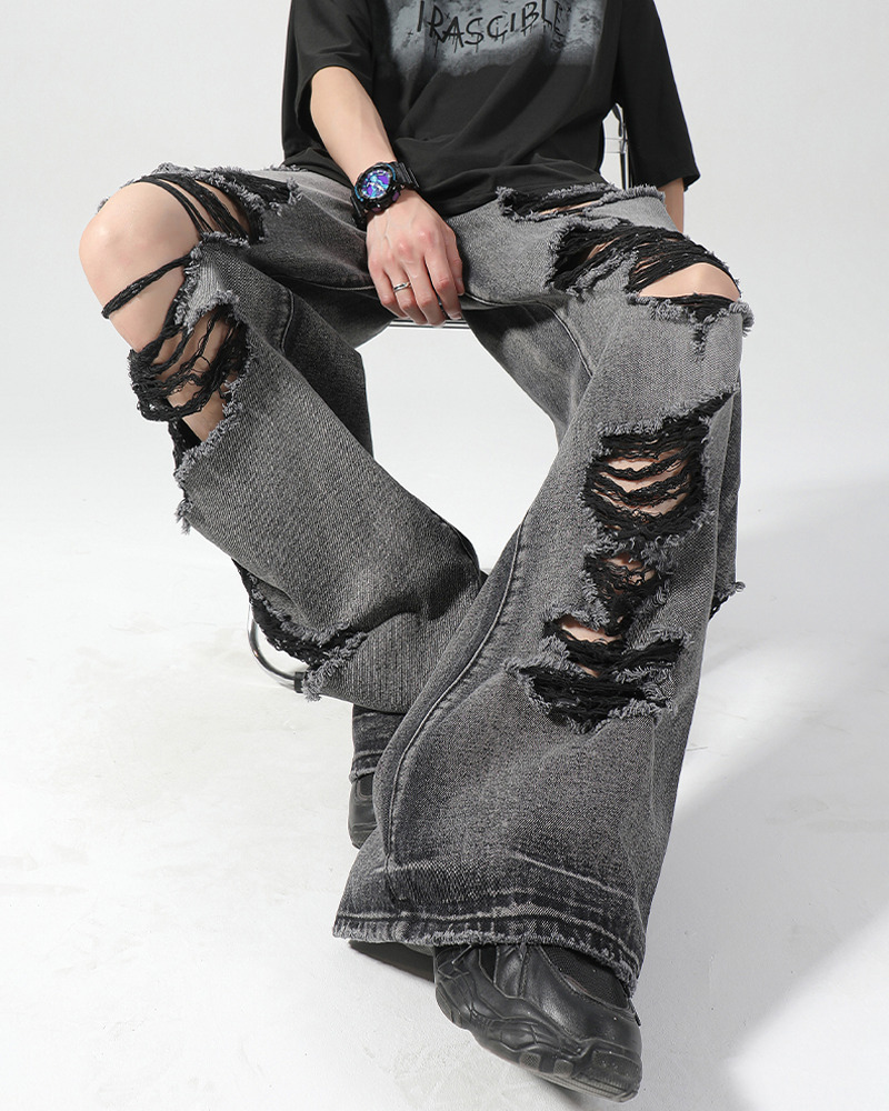 Black Y2K Jeans - Retro 90s Grunge, Summer Outfits, Y2K Fashion, Club & Party Ready