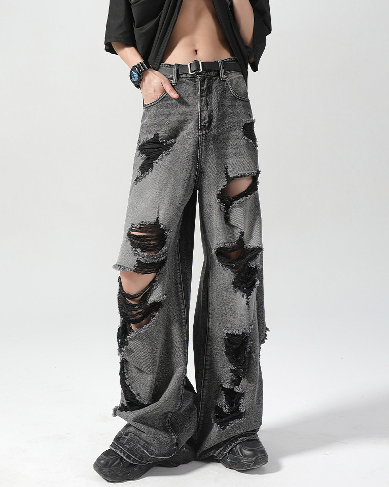 Black Y2K Jeans - Retro 90s Grunge, Summer Outfits, Y2K Fashion, Club & Party Ready