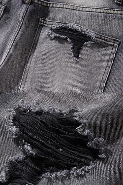 Black Y2K Jeans - Retro 90s Grunge, Summer Outfits, Y2K Fashion, Club & Party Ready