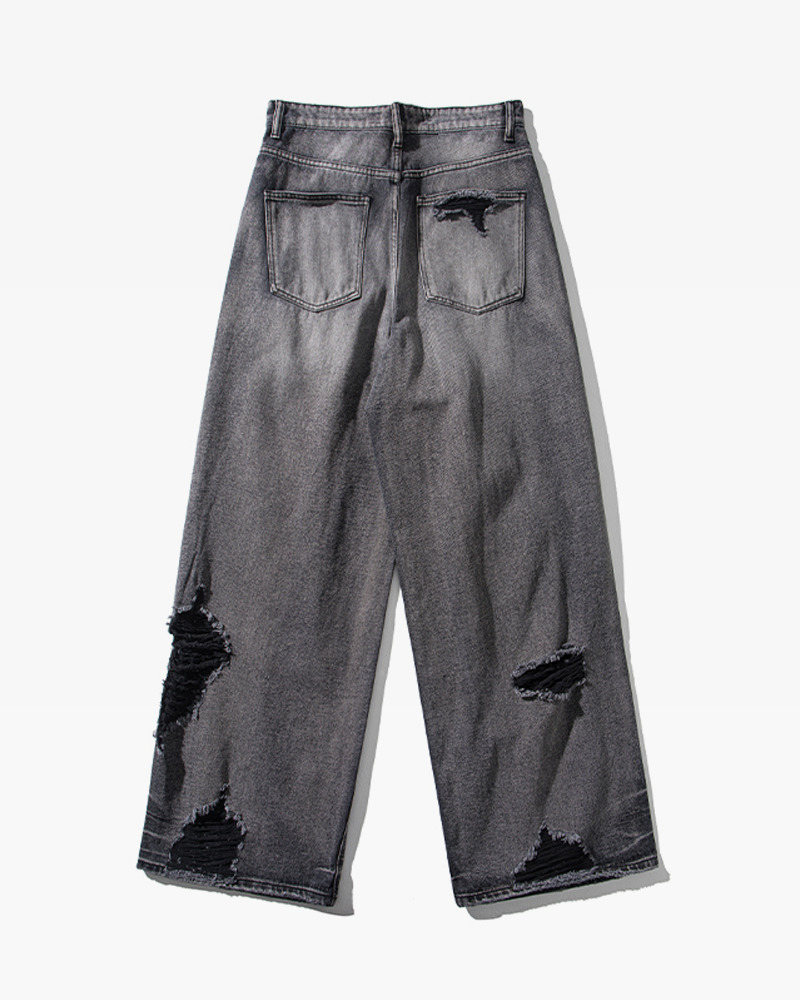 Black Y2K Jeans - Retro 90s Grunge, Summer Outfits, Y2K Fashion, Club & Party Ready