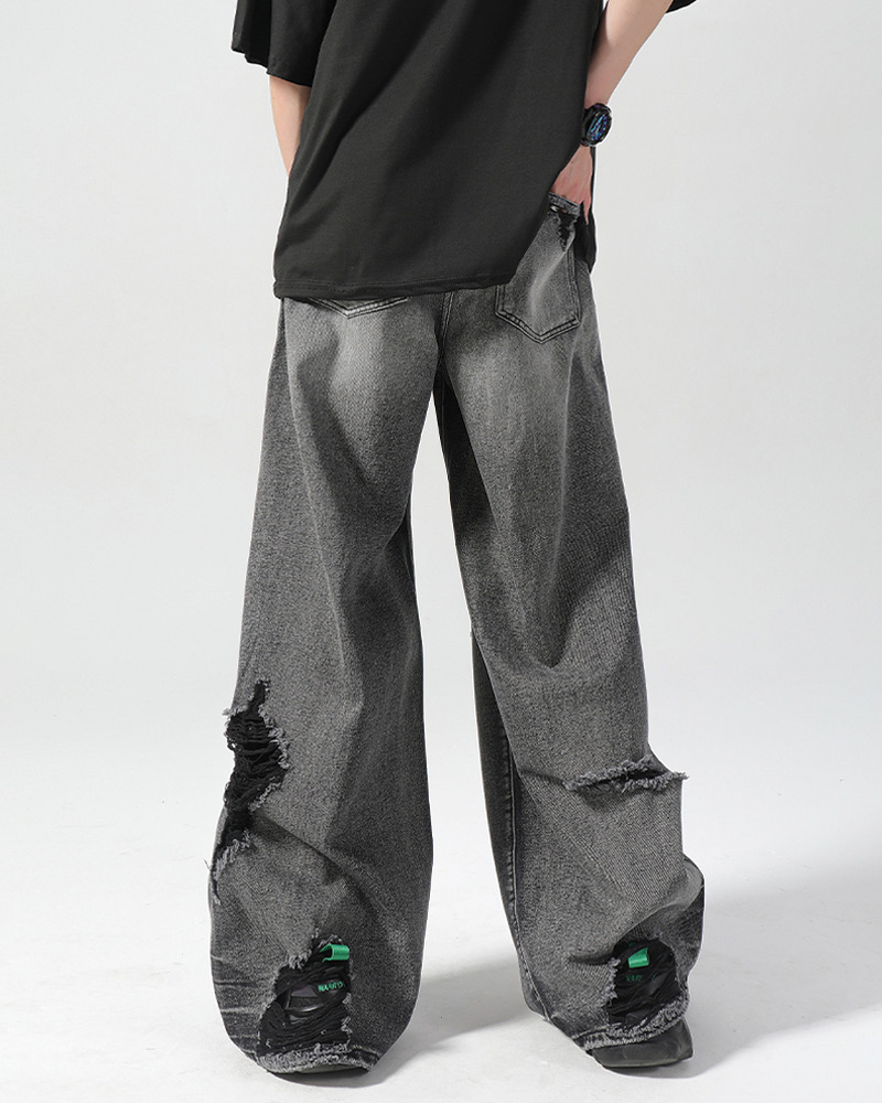 Black Y2K Jeans - Retro 90s Grunge, Summer Outfits, Y2K Fashion, Club & Party Ready