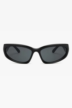 Black Y2K Sunglasses - Retro 90s Fashion, Grunge, and Hip Hop Style for Y2K Summer Outfits