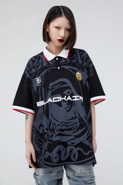 Blackair Y2K Grunge Top - Retro 90s Fashion, Summer Outfits, Gothic Y2K, Baby Tees, Clubwear