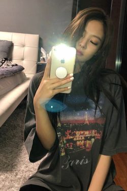 Blackpink Jennie-Inspired Y2K Grunge Baby Tee - 90s Retro Summer Outfit, Y2K Fashion Top