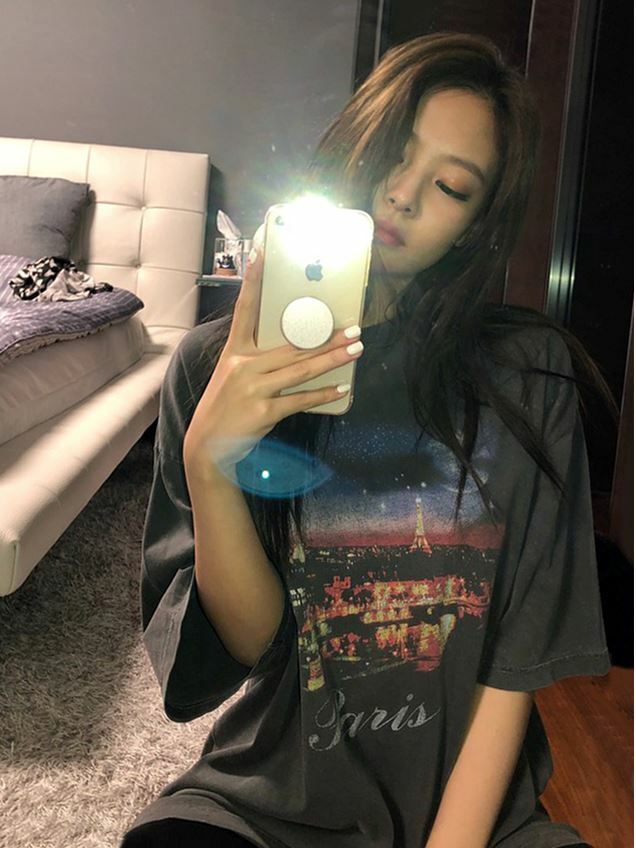 Blackpink Jennie-Inspired Y2K Grunge Baby Tee - 90s Retro Summer Outfit, Y2K Fashion Top
