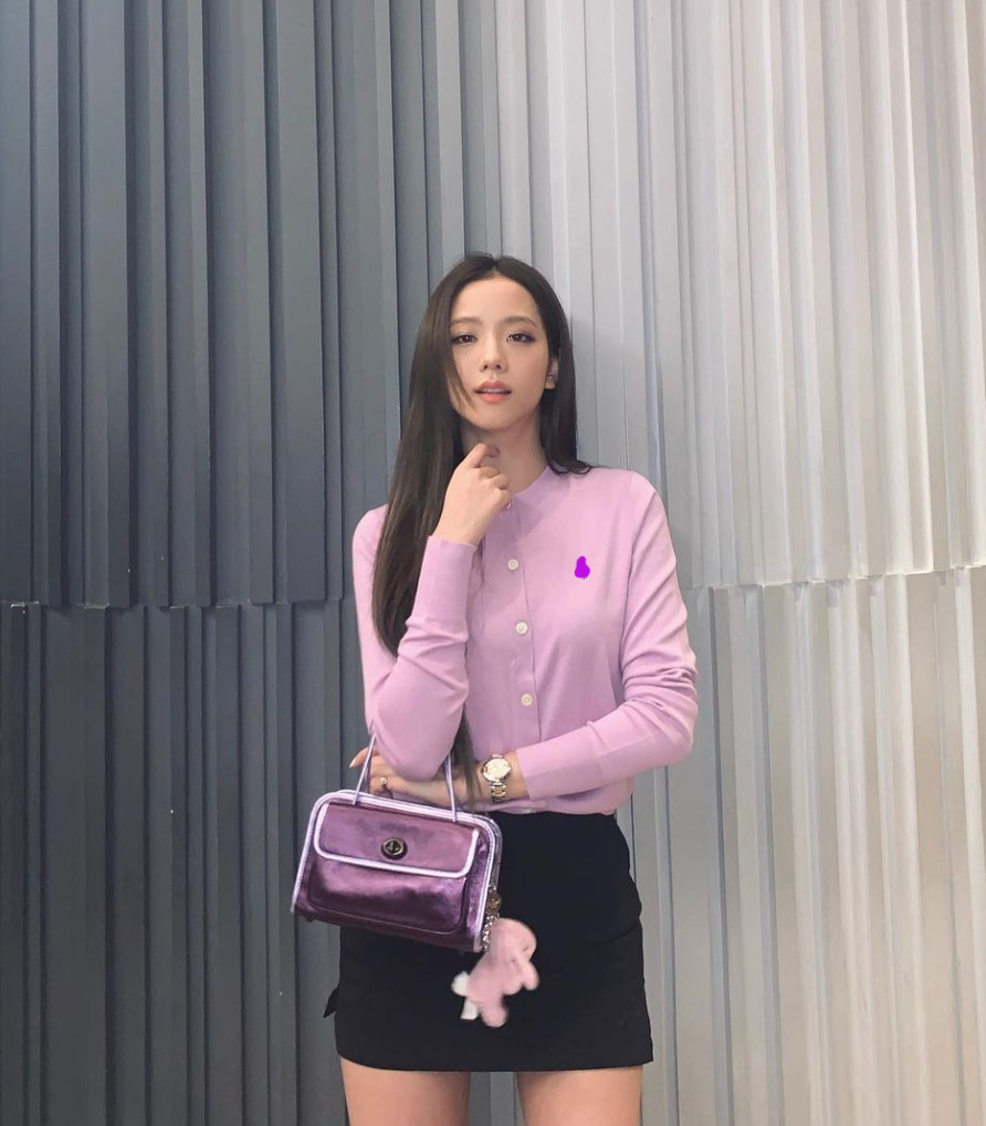 Blackpink Jisoo Inspired Lilac Knitted Cardigan - Y2K Summer, 90s Fashion, Grunge, Retro Style