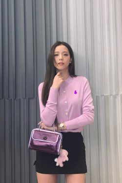 Blackpink Jisoo Inspired Lilac Knitted Cardigan - Y2K Summer, 90s Fashion, Grunge, Retro Style