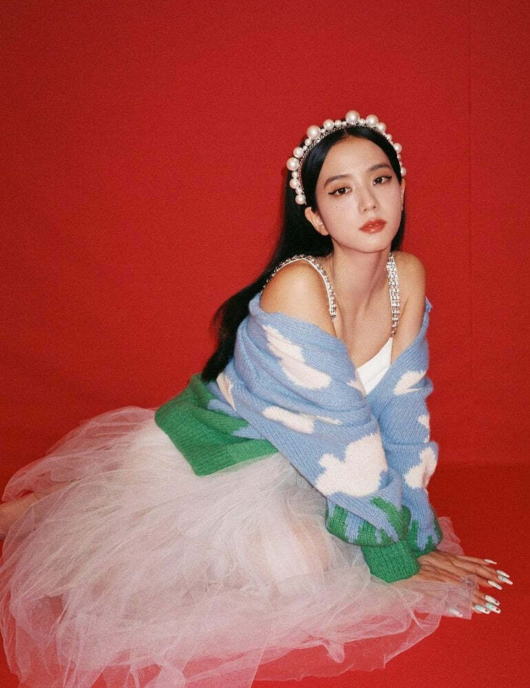 Blackpink Jisoo Inspired Y2K Knitted Sweater - 90s Grunge, Retro, Summer & Party Outfits