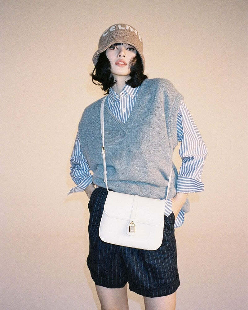 Blackpink Lisa-Inspired Blue Stripe Shirt - Y2K Summer, 90s Fashion, Grunge, Retro Style
