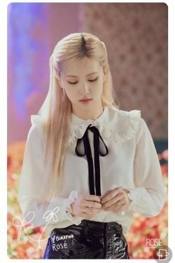 Blackpink Rose Inspired Chiffon Blouse - Y2K Summer, 90s Fashion, Grunge, Retro, Pastel Goth
