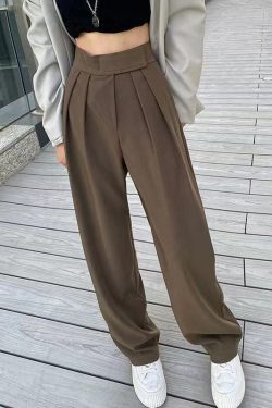 Blackpink Ros�-Inspired Y2K High Waisted Pants - 90s Grunge Summer Outfit