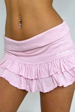 Blayklee Y2K Mini Skirt - 90s Grunge, Retro Summer, Pastel Goth, Y2K Party & Club