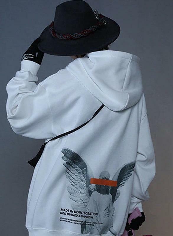 Blinded Angel Hoodie - Y2K Summer Grunge, 90s Retro, Pastel Goth, Y2K Club & Party Outfits