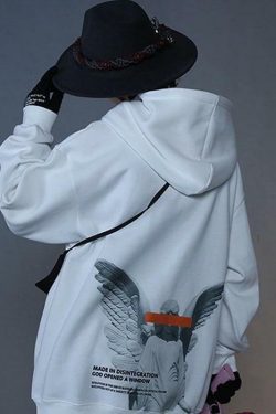 Blinded Angel Hoodie - Y2K Summer Grunge, 90s Retro, Pastel Goth, Y2K Club & Party Outfits