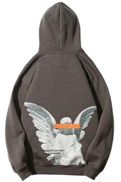 Blinded Angel Hoodie - Y2K Summer Grunge, 90s Retro, Pastel Goth, Y2K Club & Party Outfits