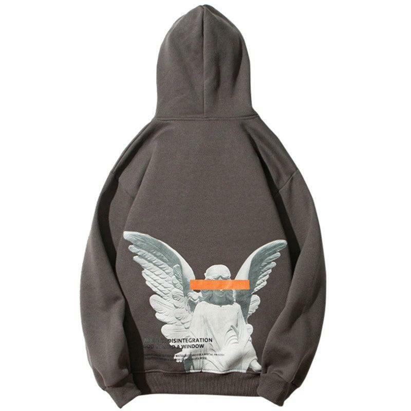 Blinded Angel Hoodie - Y2K Summer Grunge, 90s Retro, Pastel Goth, Y2K Club & Party Outfits