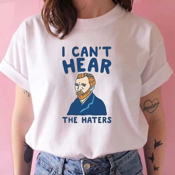 Blocking All the Haters T-Shirt - Y2K Summer Grunge, 90s Retro, Pastel Goth, Y2K Club Outfit