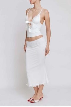 Britta Midi Skirt Set - Y2K Summer Outfit, 90s Fashion, Grunge, Retro Style, Y2K Party Look