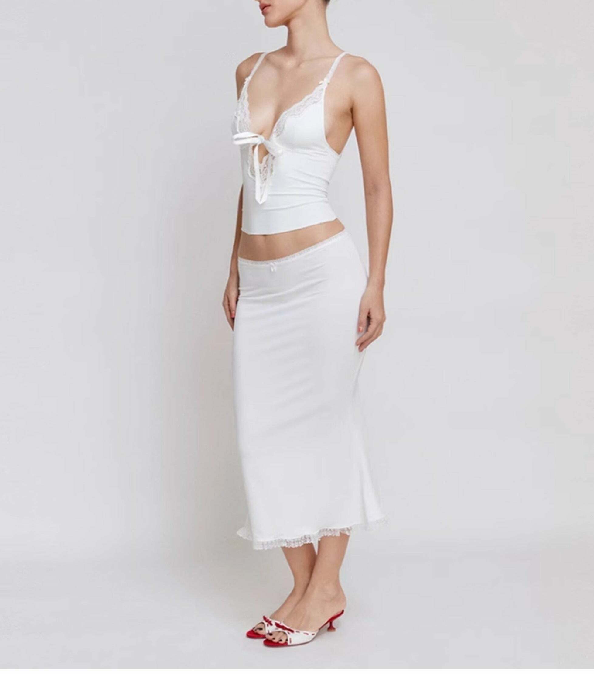 Britta Midi Skirt Set - Y2K Summer Outfit, 90s Fashion, Grunge, Retro Style, Y2K Party Look
