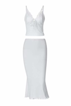 Britta Midi Skirt Set - Y2K Summer Outfit, 90s Fashion, Grunge, Retro Style, Y2K Party Look