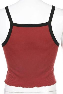 Brixton Cropped Tank Top - Y2K Summer, 90s Grunge, Retro Style, Baby Tees, Y2K Party