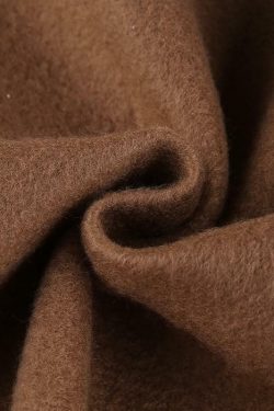Brown Zip Hoodie - Y2K Summer Grunge, 90s Retro, Pastel Goth, Y2K Club & Party Outfits
