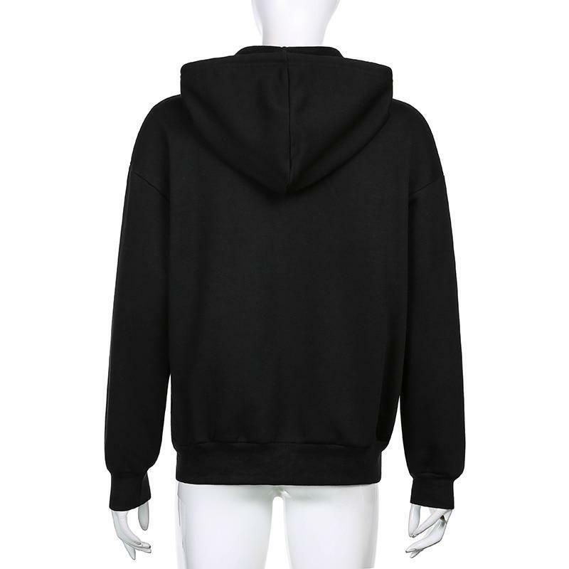 Brown Zip Hoodie - Y2K Summer Grunge, 90s Retro, Pastel Goth, Y2K Club & Party Outfits