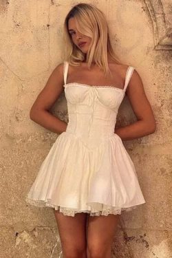 Bryar Mini Dress - Y2K Summer Outfit, 90s Grunge Fashion, Retro Style, Pastel Goth Vibes