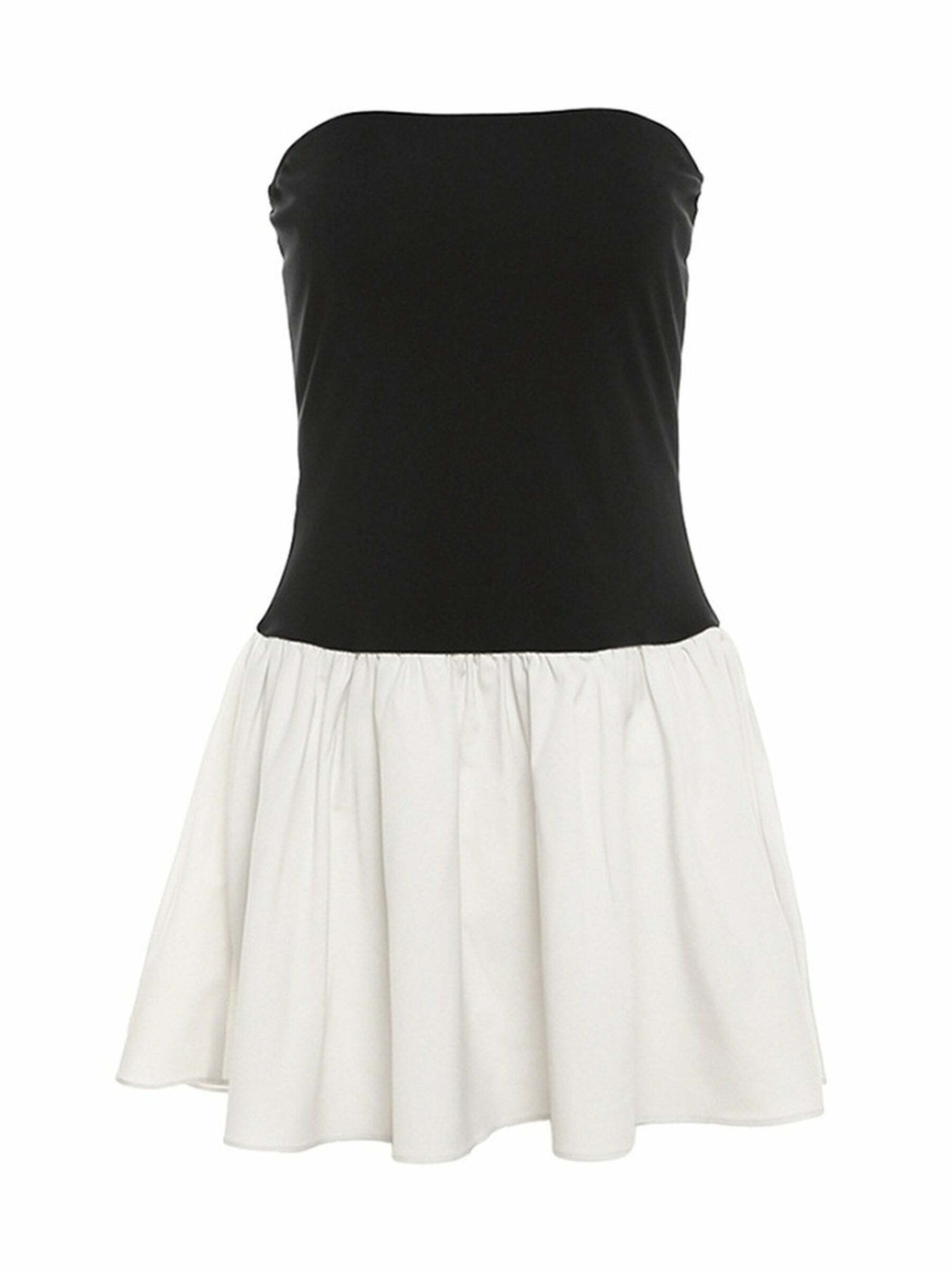 Bryer Strapless Mini Dress - Y2K Summer, 90s Grunge, Retro Party, Pastel Goth, Y2K Club Out