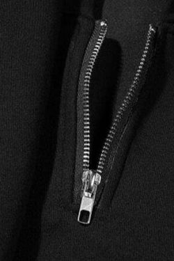 BXB Dark Quad Zipped Utility Hoodie - Y2K Grunge, 90s Fashion, Retro Style, Gothic Y2K Outfits