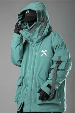 BXB Dark Tactical Parka Jacket - Y2K Grunge, 90s Fashion, Retro Style, Gothic Y2K, Summer Outfits