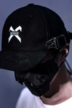 BXB Dark Utility Dad Hat - Y2K Grunge, 90s Fashion, Retro Style, Gothic Y2K, Y2K Club