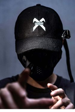 BXB Dark Utility Dad Hat - Y2K Grunge, 90s Fashion, Retro Style, Gothic Y2K, Y2K Club