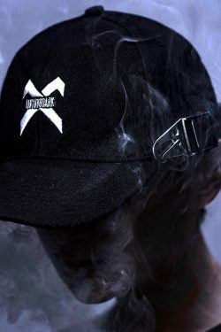 BXB Dark Utility Dad Hat - Y2K Grunge, 90s Fashion, Retro Style, Gothic Y2K, Y2K Club