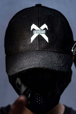 BXB Dark Utility Dad Hat - Y2K Grunge, 90s Fashion, Retro Style, Gothic Y2K, Y2K Club