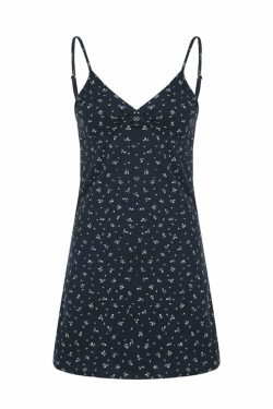Caklarah Mini Dress - Y2K Summer Grunge Outfit, 90s Fashion, Retro Style, Pastel Goth Vibes