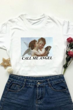 Call Me Angel Shirt - Y2K Summer Grunge, 90s Retro, Pastel Goth, Y2K Club & Party Outfits