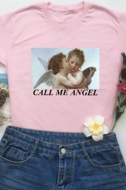 Call Me Angel Shirt - Y2K Summer Grunge, 90s Retro, Pastel Goth, Y2K Club & Party Outfits